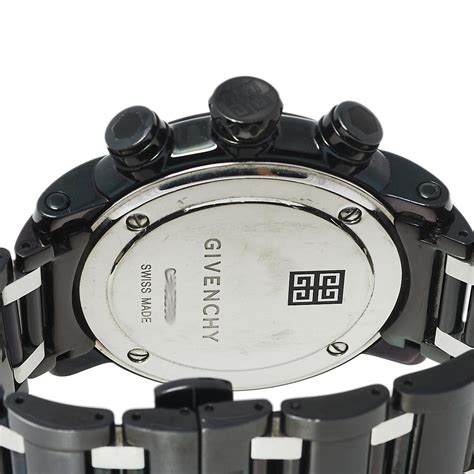 givenchy gv 5270m swiss made|Givenchy Black PVD Coated Stainless Steel Chrono .